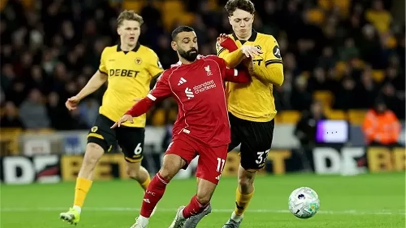 صلاح يمنح ليفربول هدف التعادل أمام ولفرهامبتون