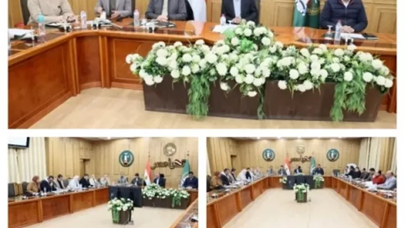 كواليس اجتماع محافظ المنوفية برؤساء مدن قويسنا الباجور منوف