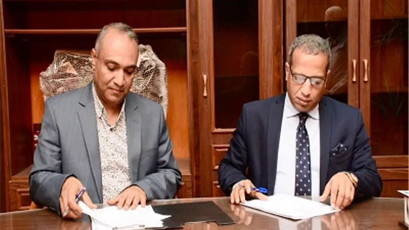بروتوكول تعاون بين جامعة الأقصر والنادى الرياضى