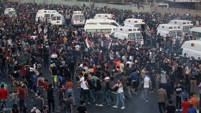 حريق بمقار حكومية شمال بغداد
