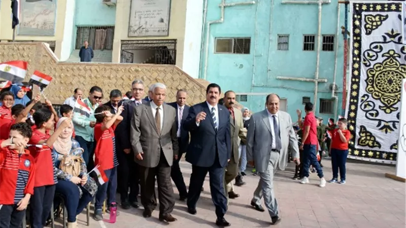 مرزوق يشهد إحتفالية تعليم القليوبية بمدرسة الشبان المسلمين ببنها بذكرى نصر أكتوبر
