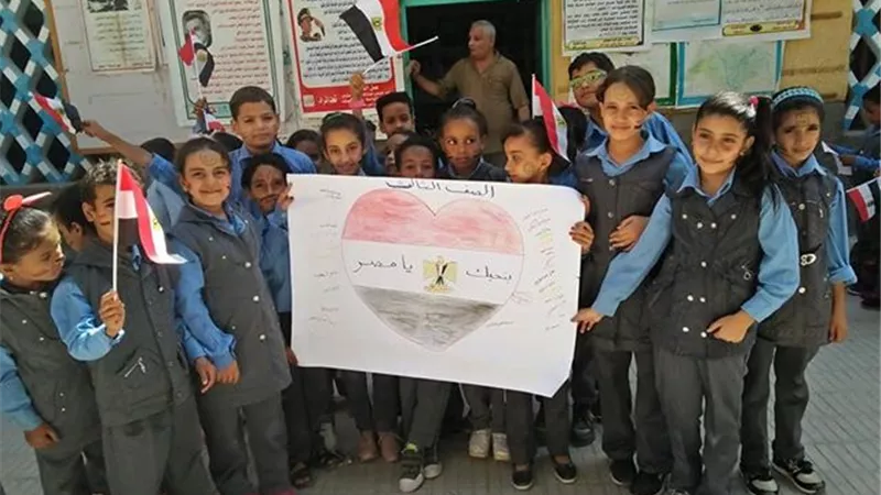 مدرسة الأقباط الكاثوليك بجراجوس تحتفل بنصر أكتوبر المجيد
