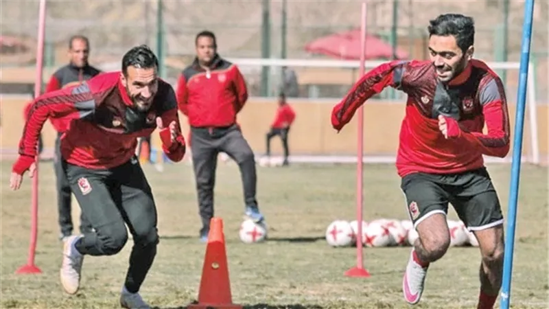 الاهلى يواصل استعداداته لمواجهة الزمالك