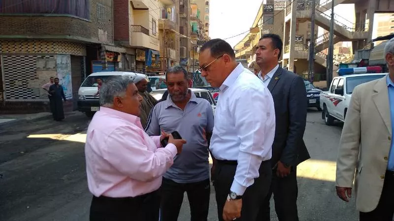 غراب يتابع أعمال إنشاء نفق عرابي ويتفقد منطقة الكوبري الجديد