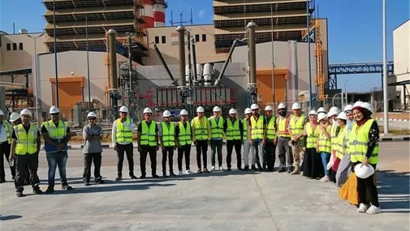 طلاب هندسة كفر الشيخ يطلعون على تكنولوجيا محطة كهرباء البرلس العملاقة