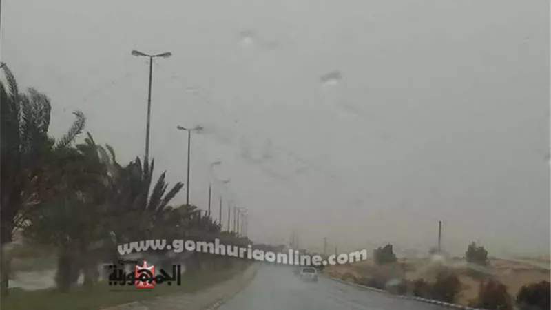 أمطار متوسطة فى قنا