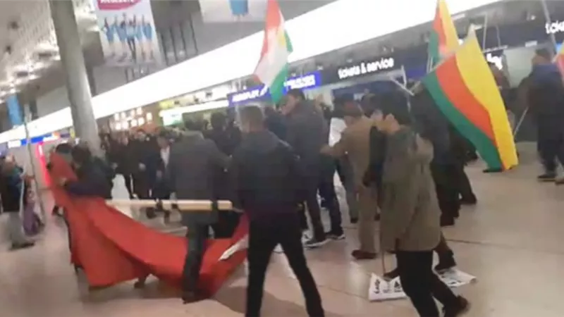 شجار جماعي عنيف بين اكراد واتراك في بلجيكا