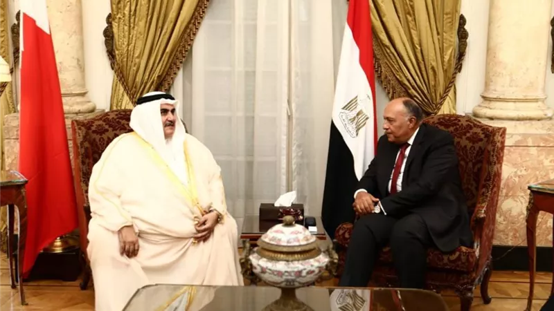 وزير الخارجية يستقبل الشيخ خالد بن أحمد آل خليفة ويناقشا تطورات العدوان التركي على سوريا