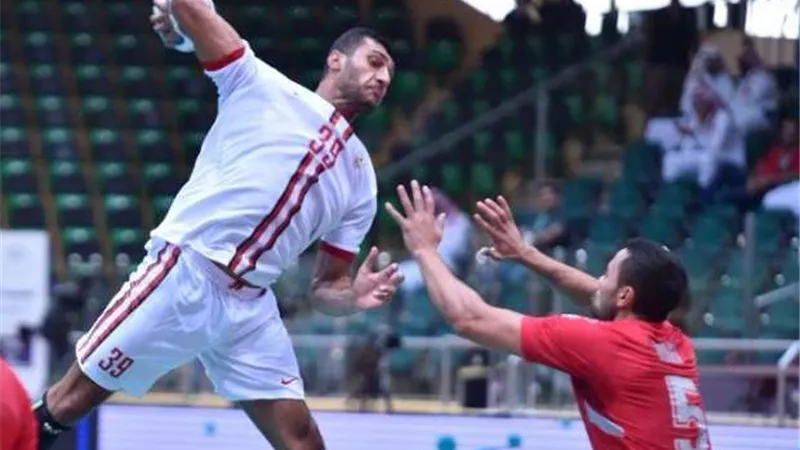 غداً الاحد الزمالك وسبورتنج فى نهائي مصري لدورى الابطال الافريقى لكرة اليد