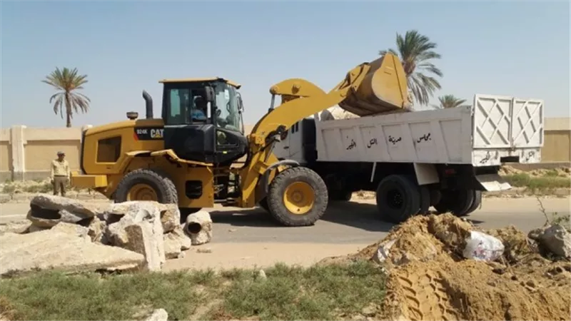 الإسماعيلية تواصل حملات ازالة المخلفات (120طن بالمستقبل) ..صور