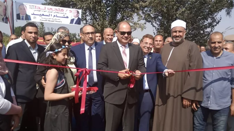 محافظ الغربية يفتتح مشروع الصرف الصحى بقرية بلاى مركز السنطة بتكلفة 36 مليون جنيه