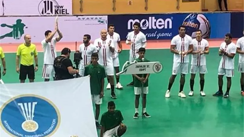 سبورتنج يتقدم على الزمالك 17- 14 في الشوط الأول بنهائي بطولة أفريقيا لليد
