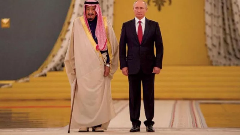 الملك سلمان يستقبل الرئيس الروسي فلاديمير بوتن في قصر اليمامة
