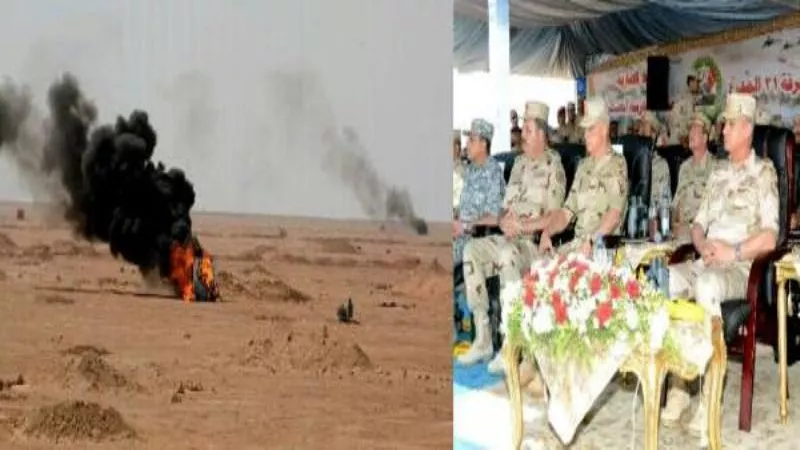 الفريق أول محمد زكى يشهد المرحلة الرئيسية للمناورة 