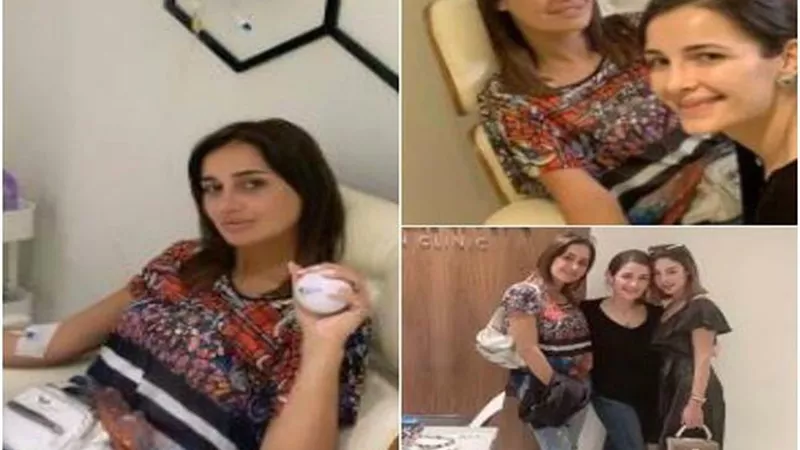 حلا شيحة وبسمة بوسيل في عيادة ابنة أصالة .. صور