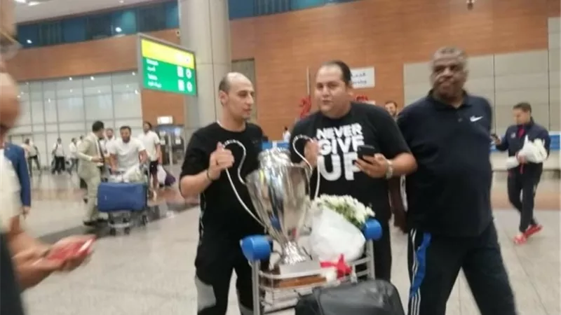 بعثة كرة اليد بنادي الزمالك تعود للقاهرة بعد حصد لقب البطولة الأفريقية للأندية