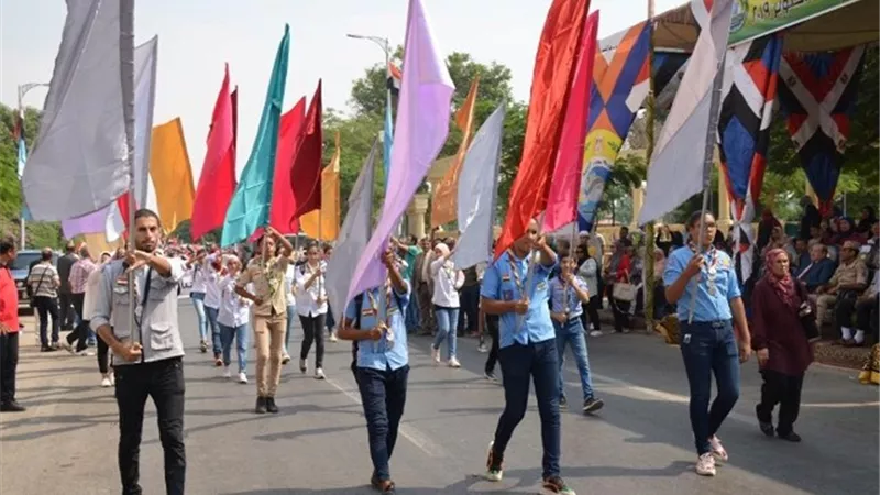 طابور عرض احتفالا بالعيد القومي للإسماعيلية ..صور