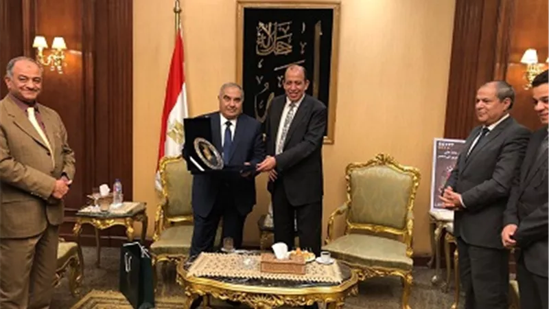 وفد نادي القضاة يهنئ المحكمة الدستورية العليا باليوبيل الذهبي