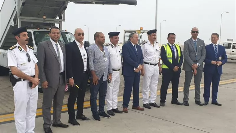 بالصور ..مطار مرسى علم يستقبل أولى رحلات الخطوط السويسرية