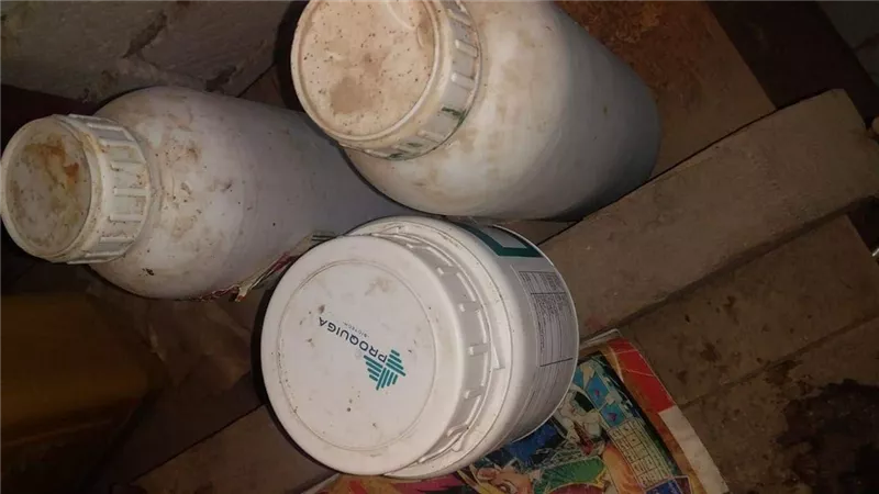 ضبط لبن فاسد وادوات تصنيع جبن بالفشن