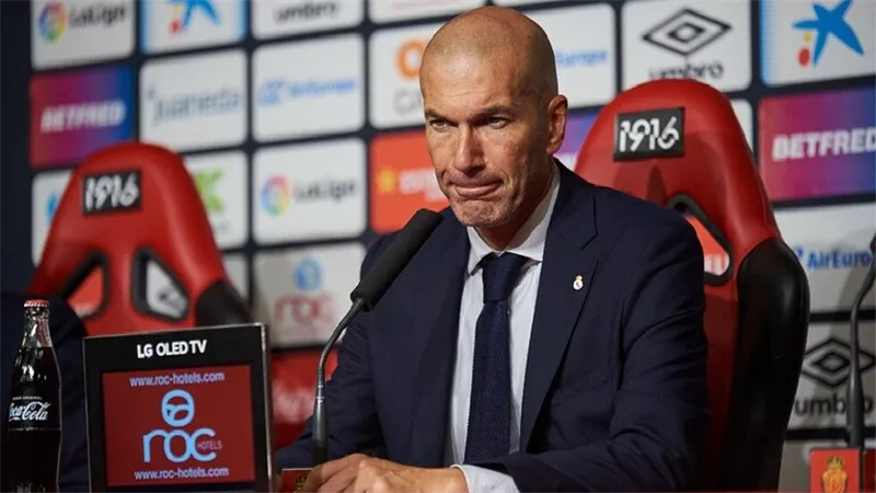 أول تعليق لزيدان بعد سقوط ريال مدريد في مايوركا