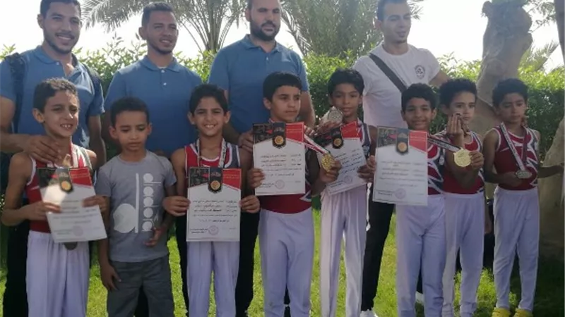 أكاديمية سبورت شامبيونز بالعبور تحتفل بأبطال الجمهورية للجمباز