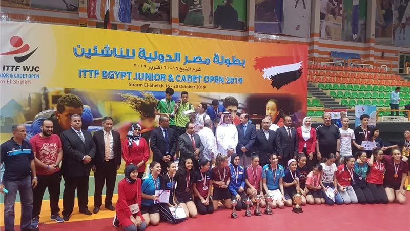 منتخب تنس الطاوله يفوز ببطوله مصر الدوليه