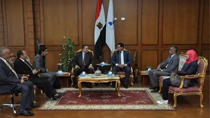 وفد تقييم مسابقة أفضل الجامعات المصرية يتفقد جامعة كفر الشيخ