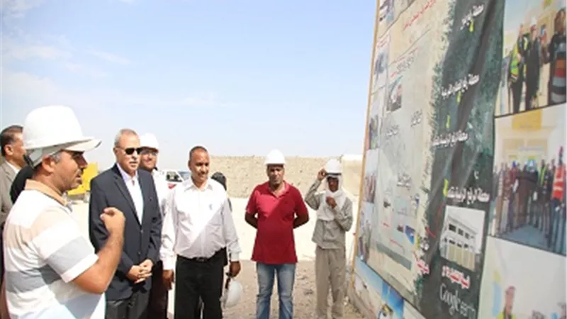 الإنتهاء من تنفيذ 95% من الأعمال المدنية و 90% من الأعمال الكهروميكانيكية بمشروع صرف صحي نقادة