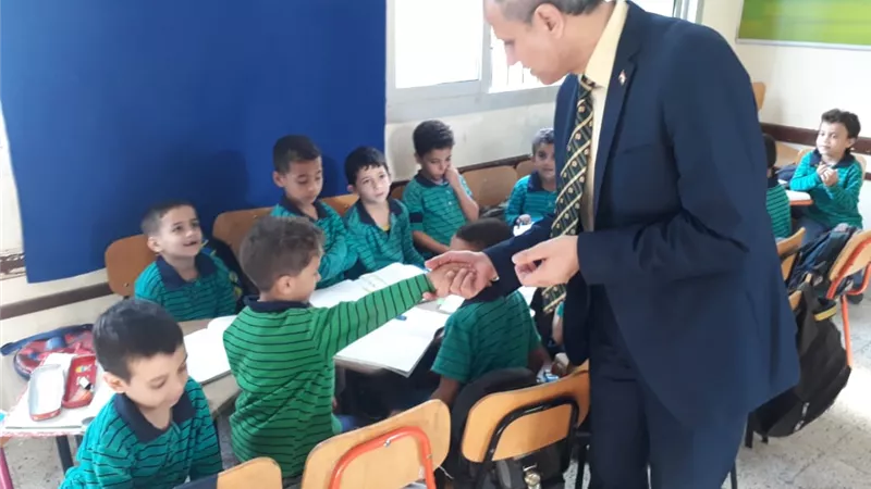 وكيل تعليم الفيوم يتابع مدرسة الفيوم الجديدة الرسمية للغات