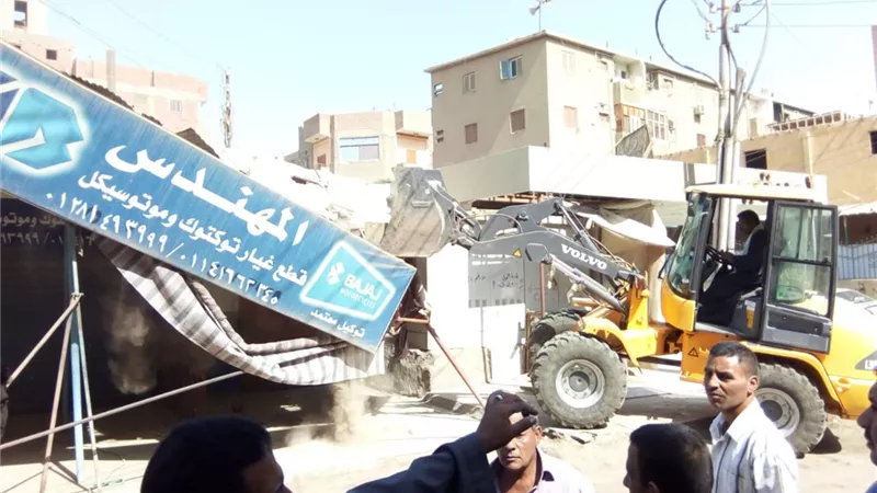إزالة 392 حالة إشغال في حملة بمدينة الفشن