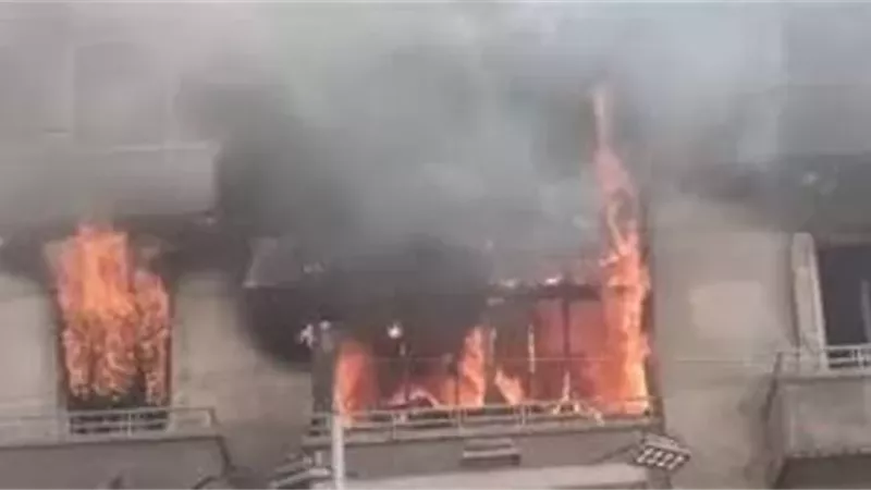 مصرع طفل اثر اشتعال حريق بشقة فى الطالبية