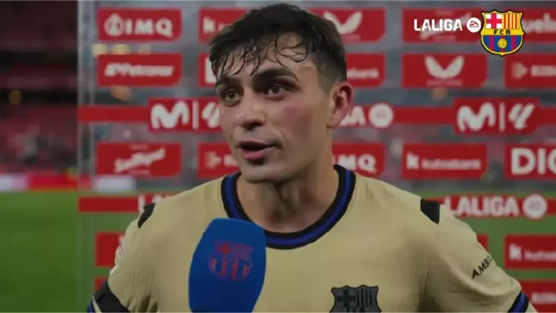 بيدري بعد فوز برشلونة علي أتلتيك بلباو: جاهزون لمواجهة نيوكاسل