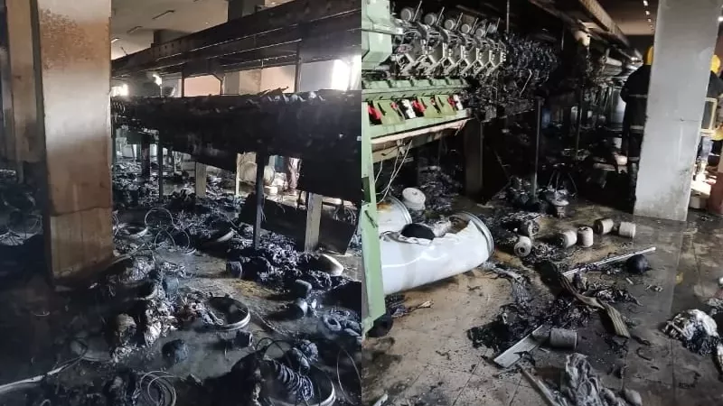 محافظ القليوبية يتابع إخماد حريق بمصنع نسيج في شبرا الخيمة