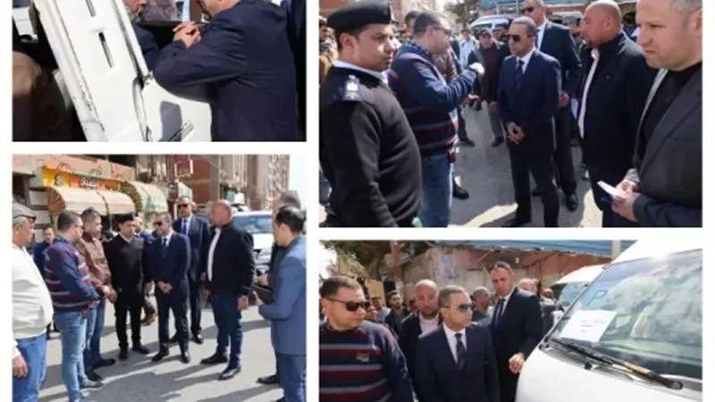 محافظ المنوفية يتابع ميدانياً التزام السائقين بالتعريفة الجديدة