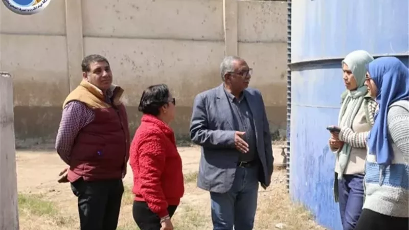 رئيس مياه المنيا يتفقد اعمال التجديد بمحطات المياه