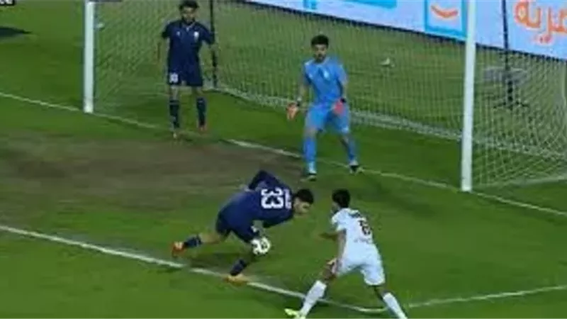 إنبي يضرب شباك الزمالك بالهدف الأول في شباك الزمالك