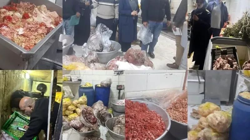 ضبط 5.5 طن لحوم فاسدة داخل مصنع بالخانكة وإحالة المخالفين للتحقيق