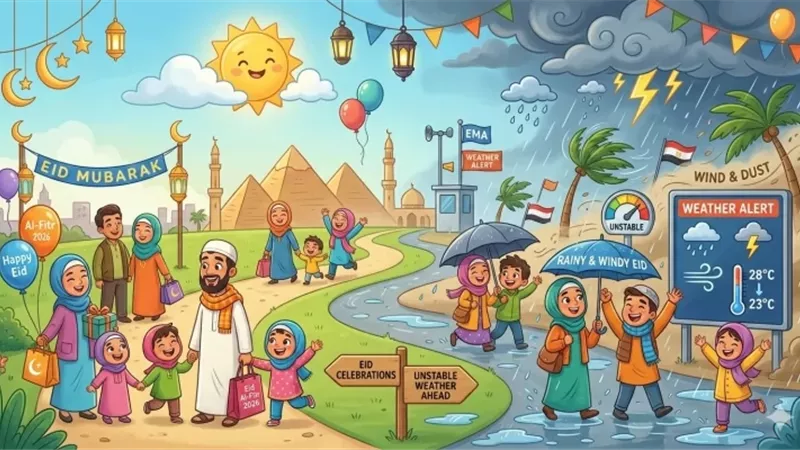 تحذيرات من حالة الطقس الجمعة أول أيام عيد الفطر