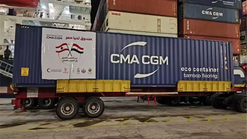 تنفيذًا لتوجيهات الرئيس السيسي.. مصر ترسل 1000 طن مساعدات عاجلة للبنان