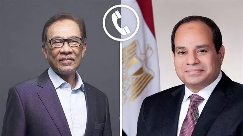 الرئيس السيسى يبحث تطورات الأوضاع الإقليمية مع رئيس وزراء ماليزيا
