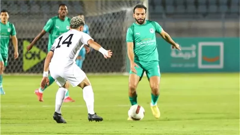 المصري يتقدم على الجونة بهدف في الشوط الأول بكأس عاصمة مصر