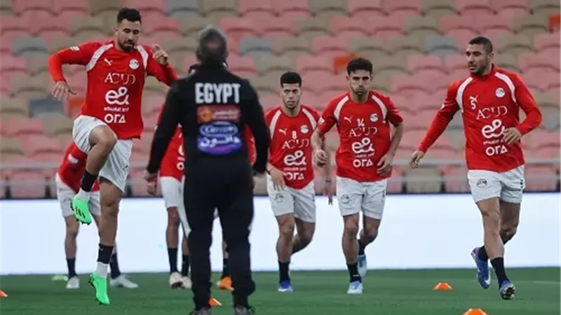 منتخب مصر يختتم تدريباته لمواجهة السعودية اليوم