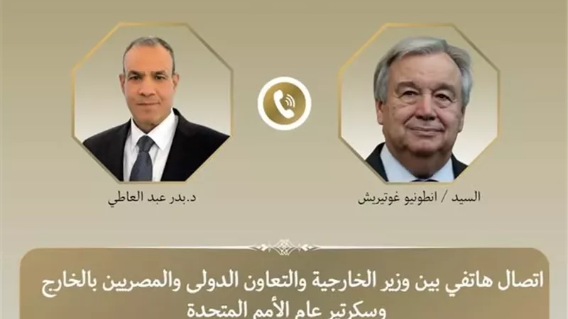 وزير الخارجية يؤكد على ضرورة الوقف الفورى للاعتداءات الاسرائيلية بلبنان