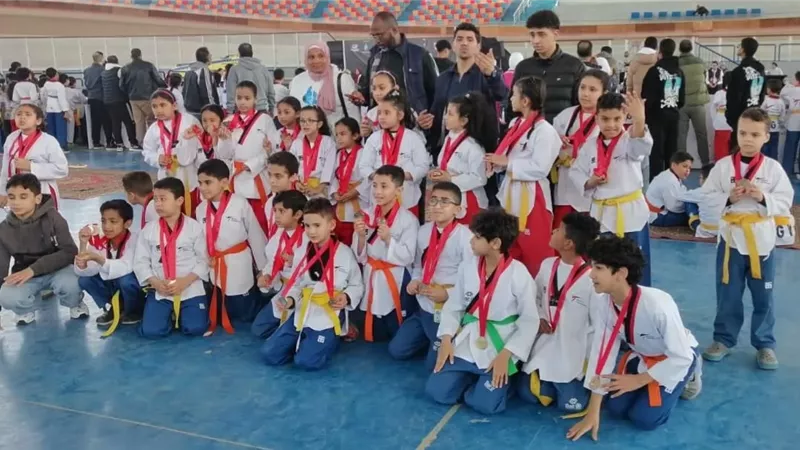 براعم التنمية الشبابية بالتجمع الأول فى المراكز الأولى ببطولة كأس مصر فى التايكوندو