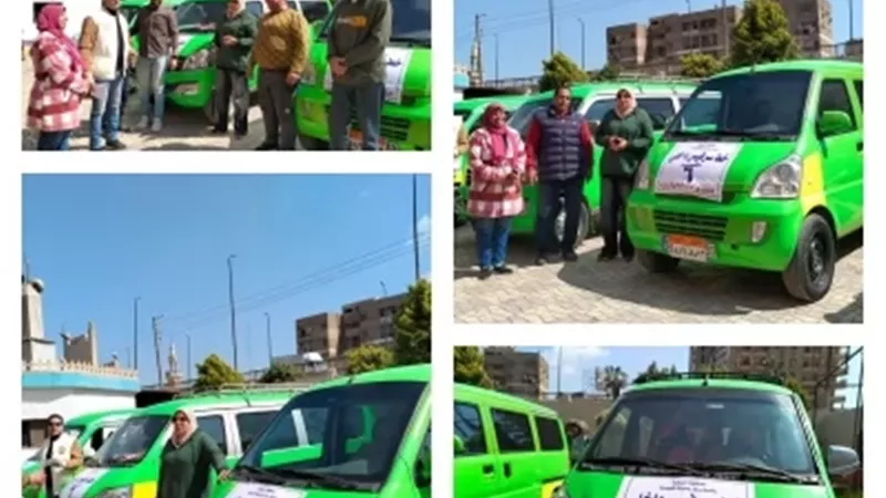 تشغيل المرحلة الأولى لخطوط السرفيس الجديدة بمدينة قويسنا المنوفية