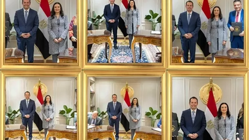 وزيرة التضامن تشهد توقيع ٣ بروتوكولات تعاون مع مركز المعلومات