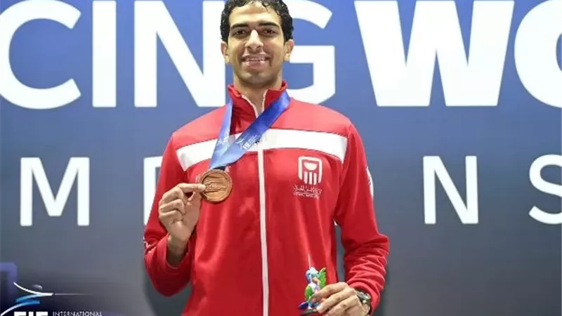 أحمد هشام يحقق الميدالية البرونزية ببطولة العالم للسلاح بالبرازيل