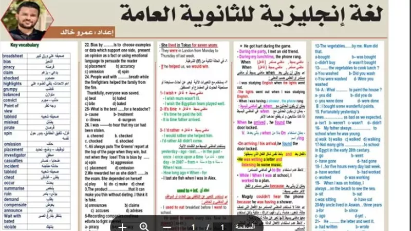 روشتة التفوق في اللغة الانجليزية للثانوية العامة 2026