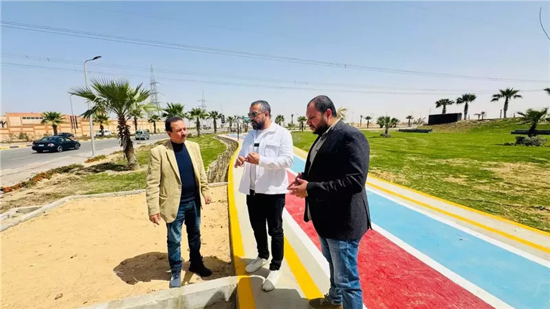 تطوير جديد بالحديقة المركزية في العبور الجديدة .. صور